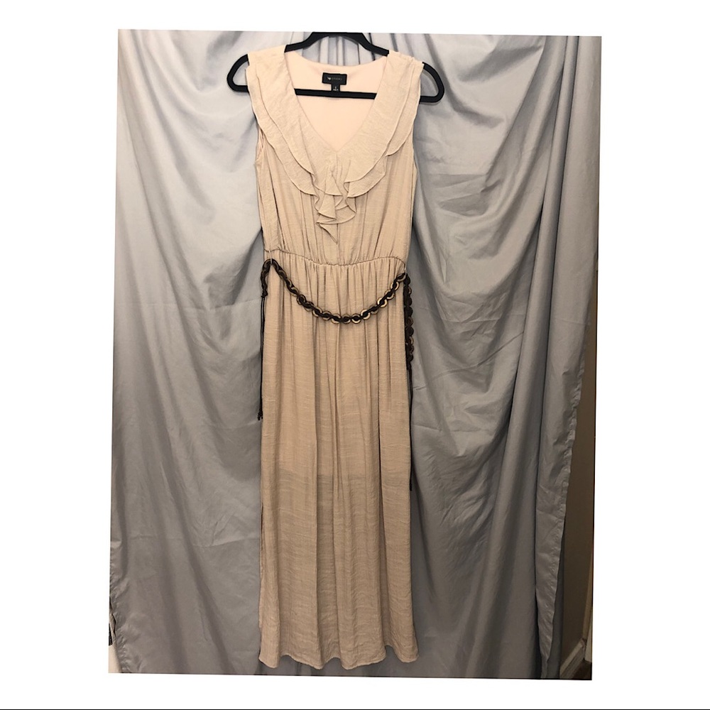 Sleeveless Maxi Dress w/ belt Sz S
